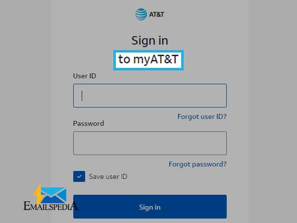 Click on “my AT&T” and then enter your email address and password 