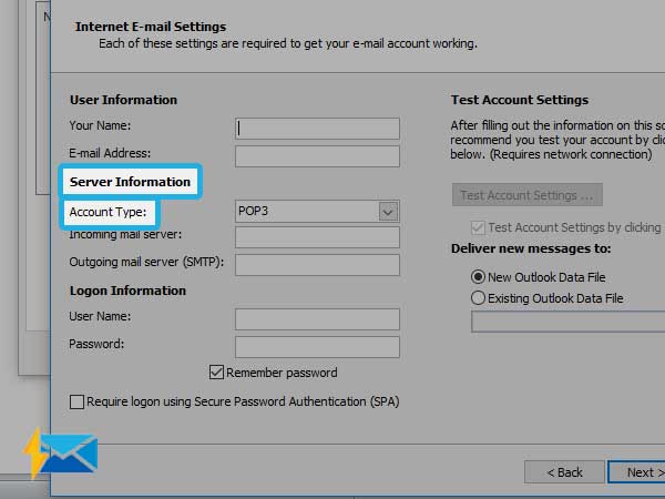 twc email account settings for outlook