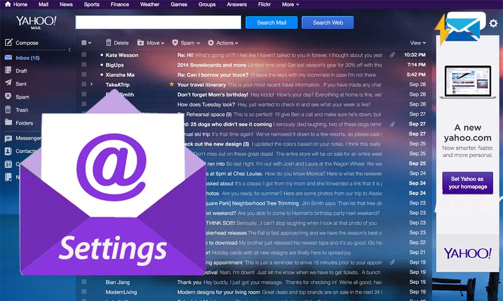 mac mail settings for instant email receipt