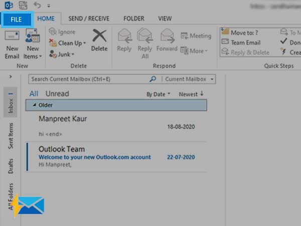 setting up two email accounts in outlook