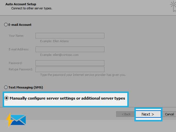 Manual Setup or Additional Server Types