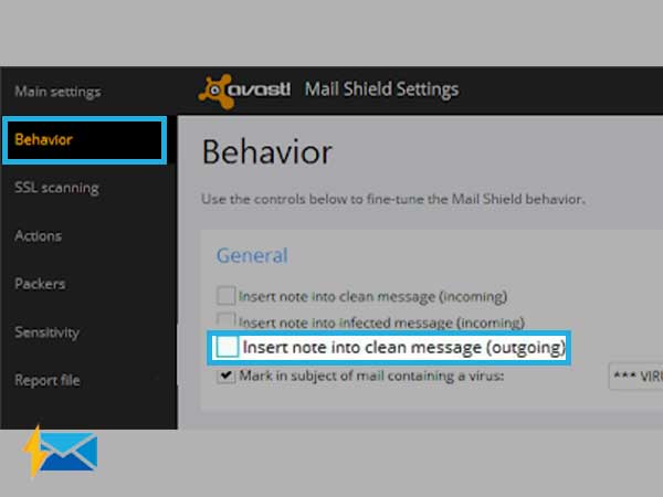 removing avast email signature