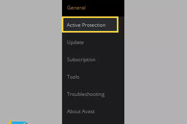 Click on Active Protection