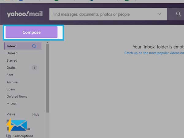 yahoo mail not attaching files