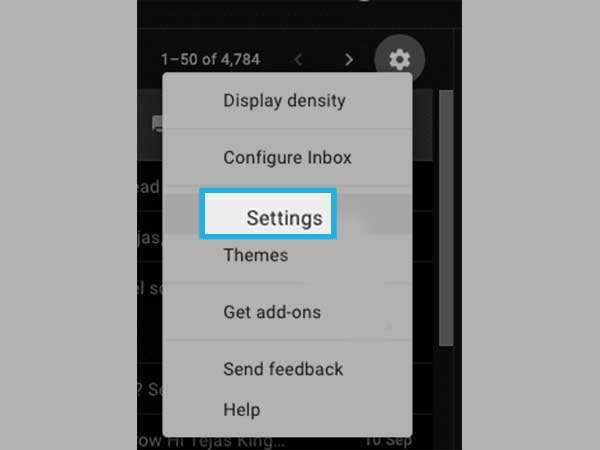 select settings