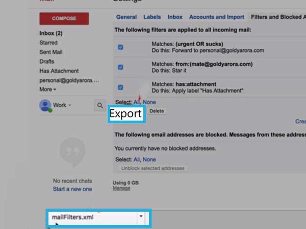 export-email