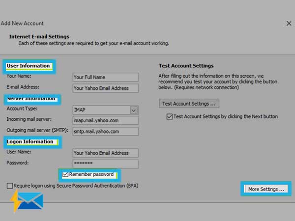 yahoo mail imap settings for outlook 2010 2-factor