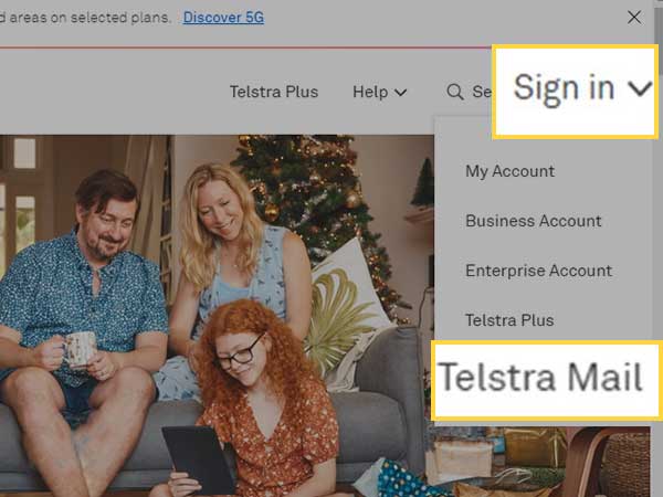 Sign-in Telstra mail