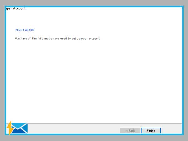 Finish Outlook Repair