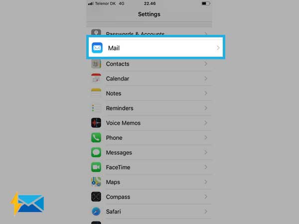 iPhone Mail settings