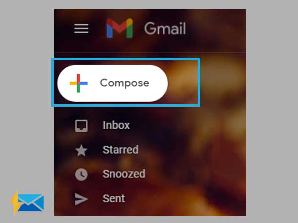 Click on the ‘+ Compose’ button