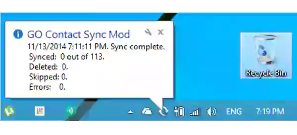 Syncing report.