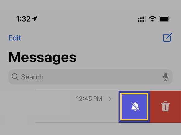 Mute message notifications 