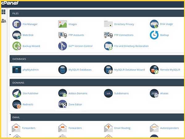 Zoho control panel