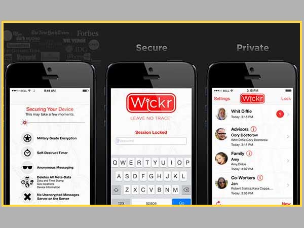 Secure device with Wickr Me