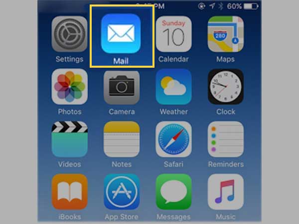iPhone mail app