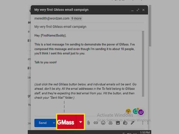 Gmass send bulk email GmailGmass send bulk email Gmail