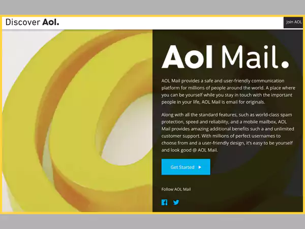 AOL Mail Home Page