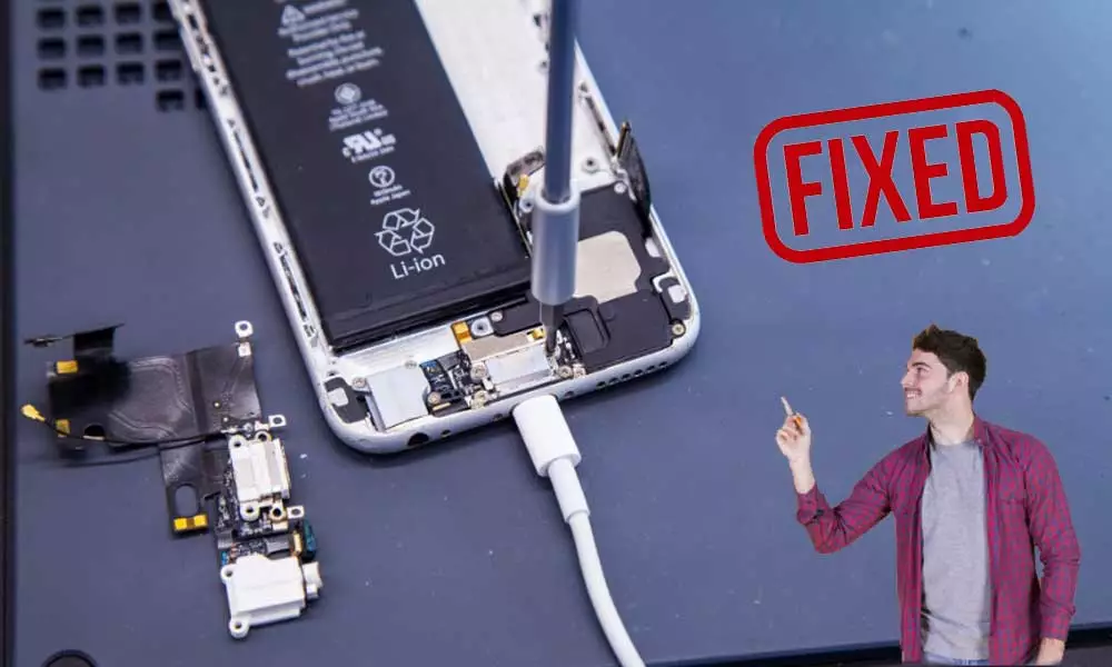 fix charging port on iphone