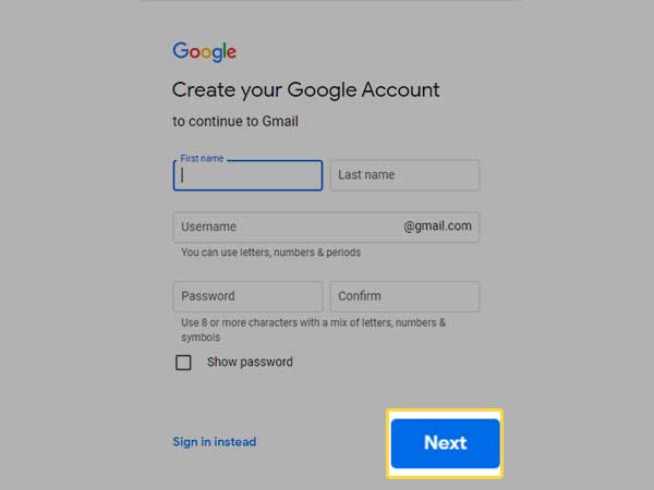 Enter your Details and click on Next