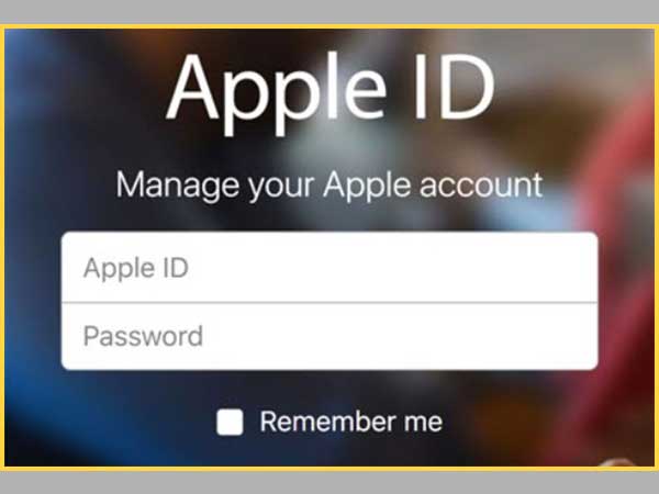 Fill Apple ID credentials and login.