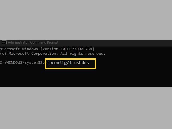 Type ipconfig/flushdns in command prompt