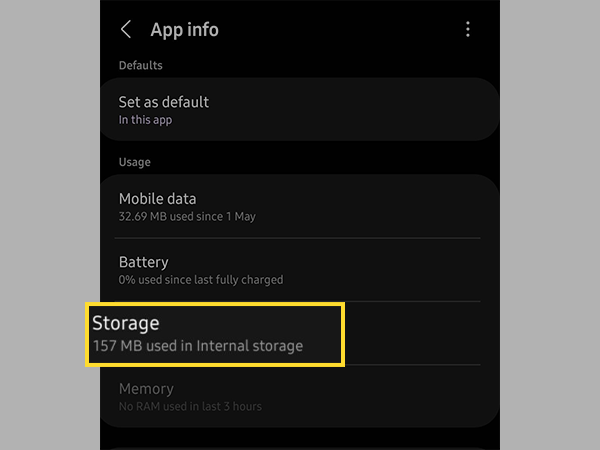 Tap on Storage