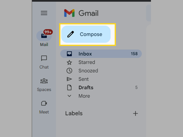 Click on Compose