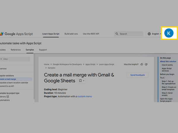 Switch to the Gmail account through which you want to send bulk emails
