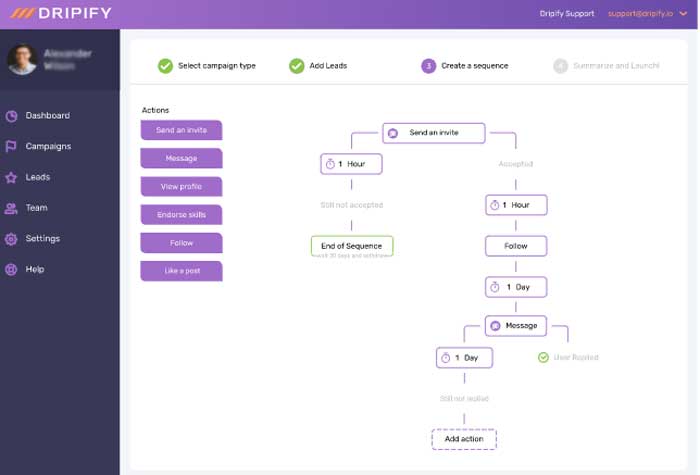 account dashboard