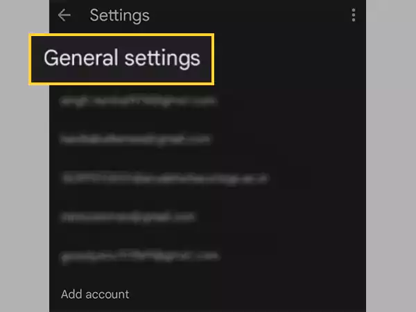 Click on General Settings