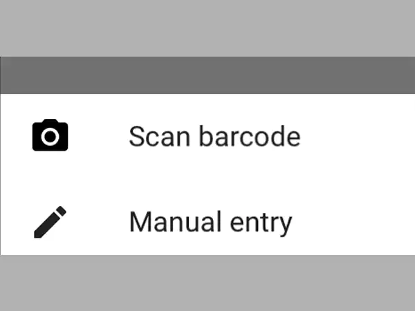 Select Manual Entry