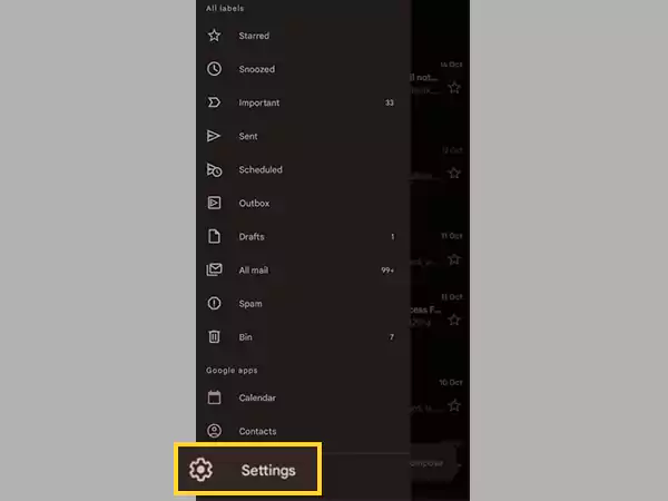 Select Settings