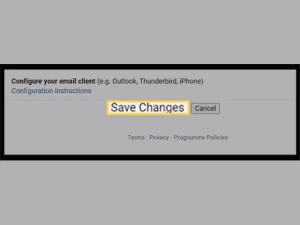 Click on Save Changes