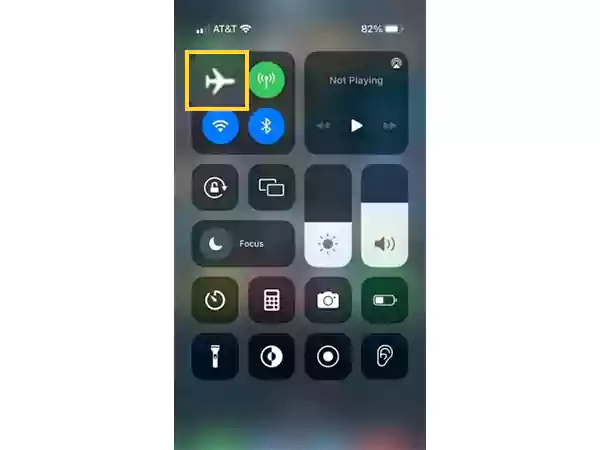 Turn on and off Airplane mode