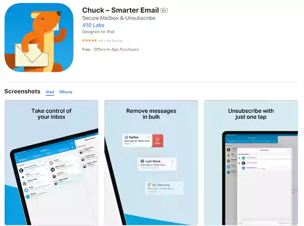 Chuck Mail App