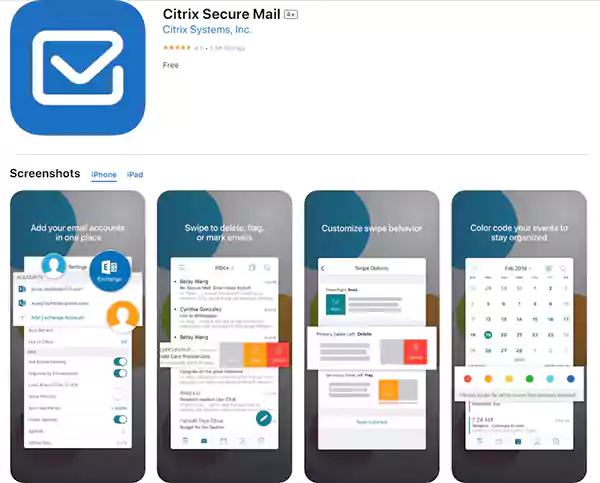 Citrix Secure Mail App