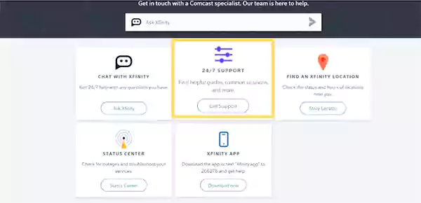 Contact Comcast Customer Support