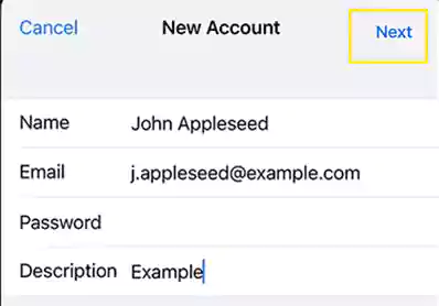 Fill in your Yahoo account info and tap Next
