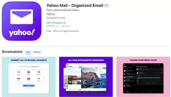 Yahoo Mail App