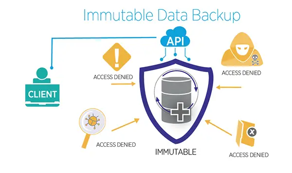 immutable backups protect from ransomware image