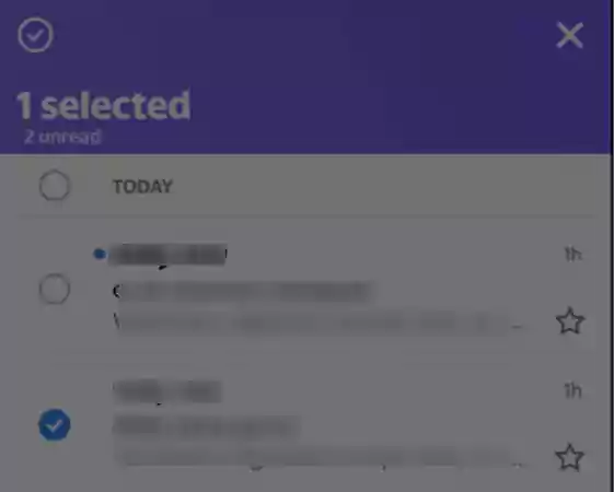 Select the emails you want to spam