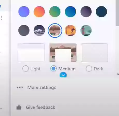 Tap on More settings
