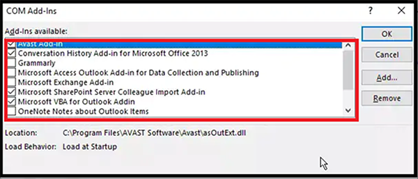 restart outlook